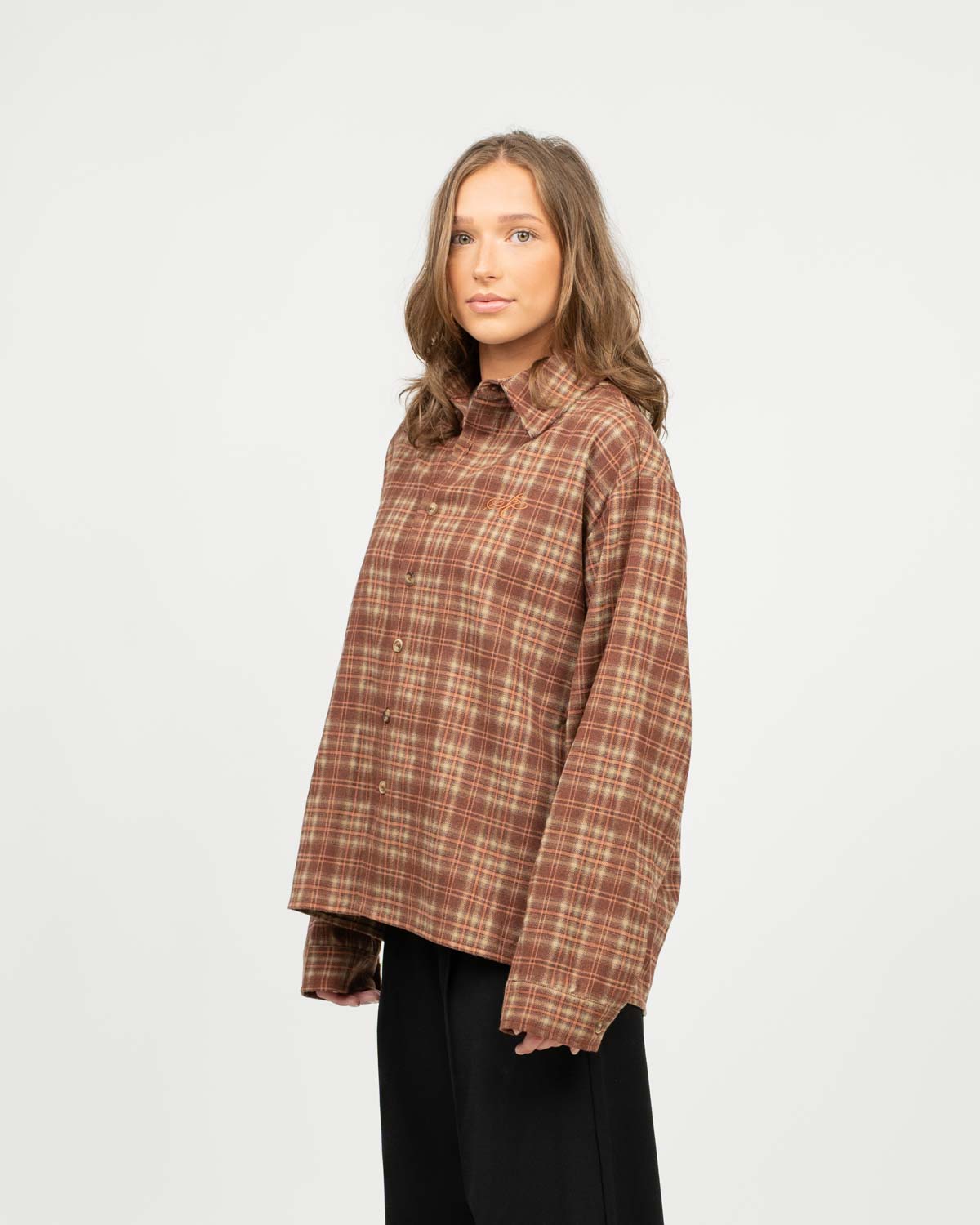 Ternet Flannel shirt bordeaux DAME
